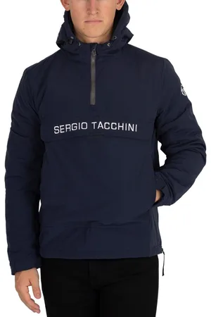 Sergio Tacchini Chaqueta deporte En la chaqueta del suéter para hombre