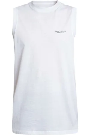 EAX Camiseta Chaleco con logo y pecho relajado para hombre