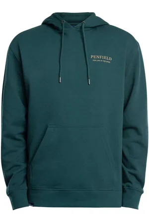 Penfield Jersey Sudadera con capucha y gráfico de oso negro para hombre