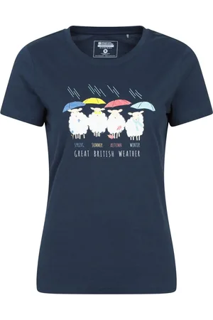 Mountain Warehouse Camiseta manga larga Great British Weather para mujer