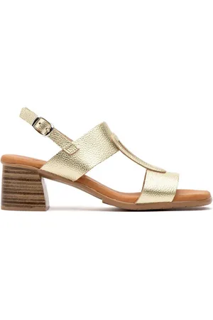 Cbp - Conbuenpie Sandalias CBP|Sandalias de piel platino|Mujer para mujer