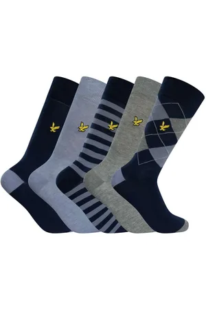 Lyle &amp; scott Calcetines altos Pack de 5 calcetines premium Harold para hombre