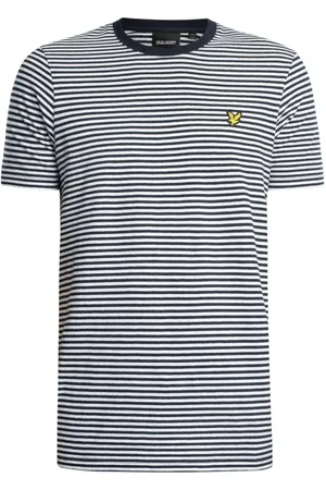 Lyle &amp; scott Camiseta Camiseta de rayas bretonas en mezcla de lino para hombre