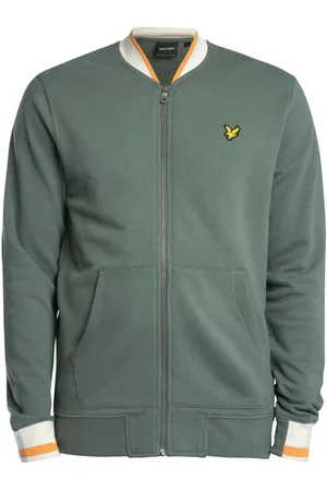 Lyle &amp; scott Chaqueta deporte Chaqueta bomber de jersey con ribetes en la mitad para hombre