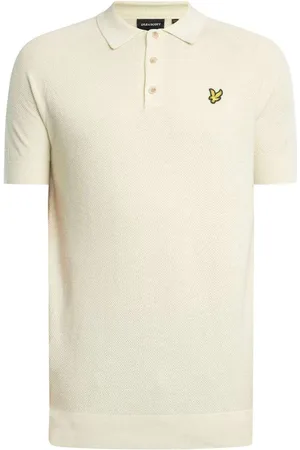 Lyle &amp; scott Polo Polo de punto de mezcla de lino para hombre
