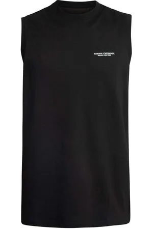 EAX Camiseta Chaleco con logo y pecho relajado para hombre