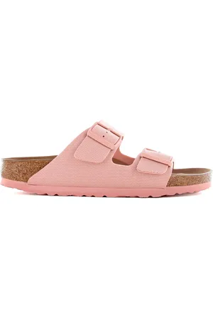 Birkenstock Chanclas Arizona TEX VEG Canvas Soft Pink para mujer