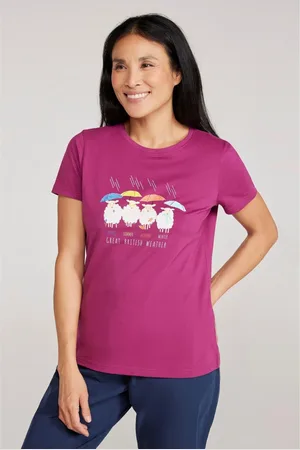 Mountain Warehouse Camiseta manga larga Great British Weather para mujer
