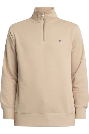GANT Polar Sudadera Regular Shield con media cremallera para hombre