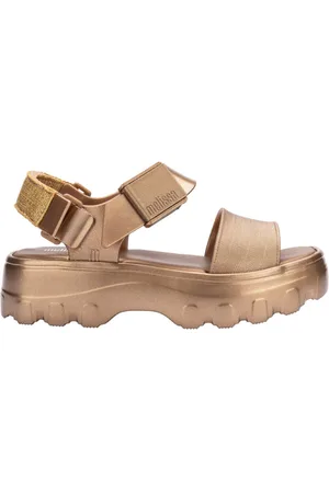 Melissa Sandalias Kick Off Sandal Metallic - Gold para mujer