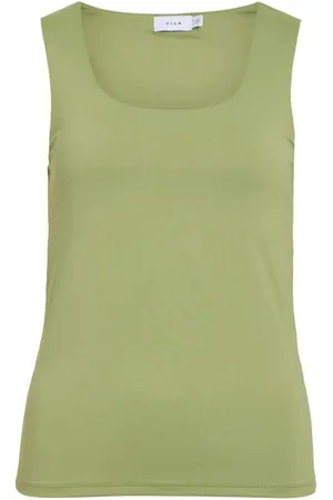 VILA Camiseta tirantes 14089092-Sage para mujer