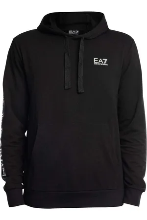 EA7 Jersey Sudadera con capucha con logo en el pecho para hombre