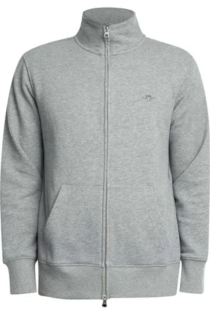 GANT Jersey Sudadera con cremallera y escudo normal para hombre