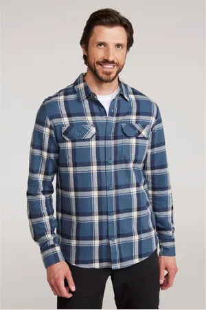 Mountain Warehouse Camisa manga larga Trace para hombre