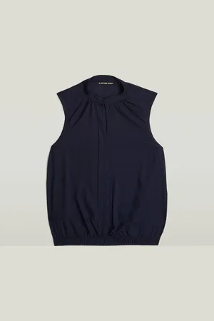 G-Star Camiseta tirantes D24453-D923 STAND UP-3873 DARK BLUE para mujer