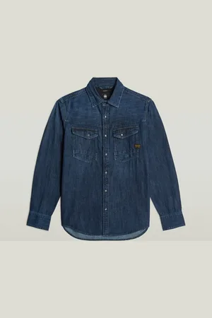 G-Star Camisa manga larga D23616-D252 SLIM DENIM-G133 WORN IN DEEP SEA para hombre