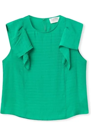 Compañía fantástica Blusa COMPAÑIA FANTÁSTICA Top 11036 - Green para mujer