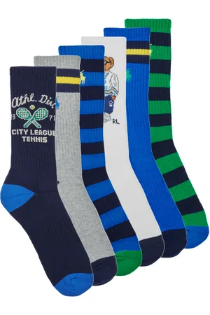 Ralph Lauren Calcetines PL THLTC CL6 CREW SOCK 6 PACK para hombre
