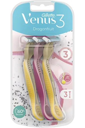 Gillette Tratamiento corporal Venus3 Dragonfruit Cuchillas Depilación Desechables para mujer