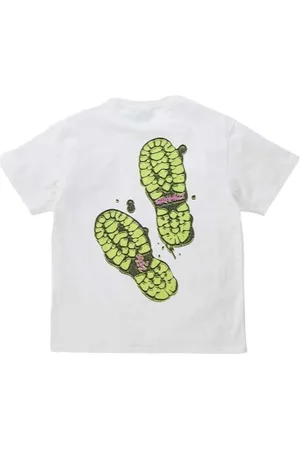 Gramicci Camiseta Camiseta Footprints Hombre White para hombre