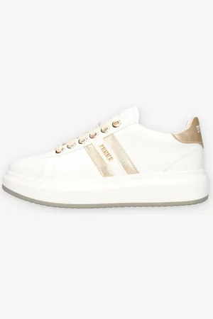 Ferre Zapatillas altas F-161-WHITE/PLATINO176 para mujer