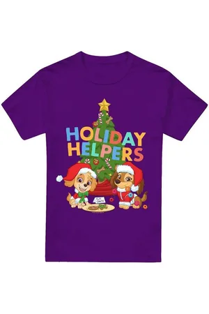Paw Patrol Camiseta manga larga Holiday Helpers para hombre