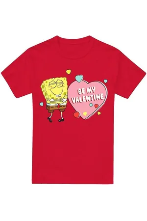 Spongebob Camiseta manga larga Be My Valentine para hombre
