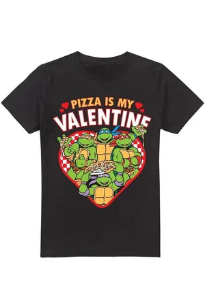 Teenage Mutant Ninja Turtles Camiseta manga larga Pizza Is My Valentine para hombre
