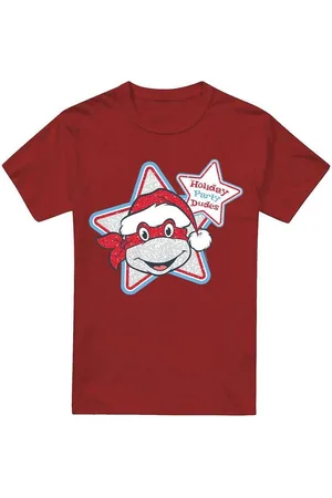 Teenage Mutant Ninja Turtles Camiseta manga larga Holiday Party Dudes para hombre