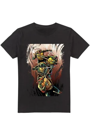 Teenage Mutant Ninja Turtles Camiseta manga larga Earthy Rainbow Warriors para hombre