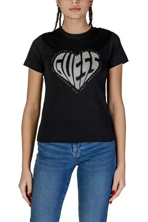 Guess Camiseta JULIA RHINESTONE SS V5RI08 J1314 para mujer