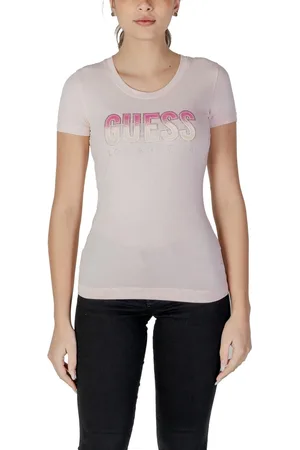 Guess Camiseta CN SS GLITTER DEGRAD W5GI14 J1314 para mujer