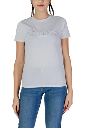 Guess Camiseta SS SCRIPT LACE LOGO W5RI08 K9RM1 para mujer