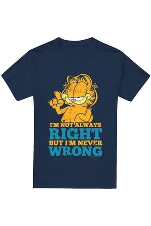 Garfield Camiseta manga larga Never Wrong para hombre