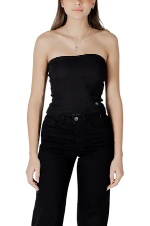 Calvin Klein Blusa WOVEN LABEL RIB J20J225310 para mujer