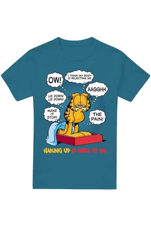Garfield Camiseta manga larga Waking Up Is Hard To Do para hombre