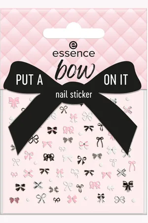 Essence Set manicura Nail Stickers Put a Bow On It para mujer