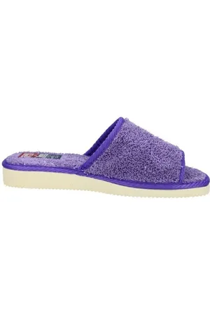 Gema Garcia Pantuflas Chinelas de rizo para mujer