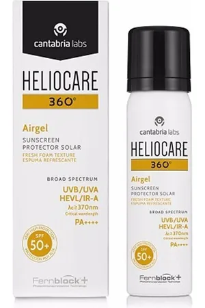 Heliocare Protección solar 360° Protector Solar Espuma Refrescante Spf50+ para mujer
