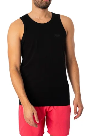 Superdry Camiseta Chaleco esencial con logotipo para hombre