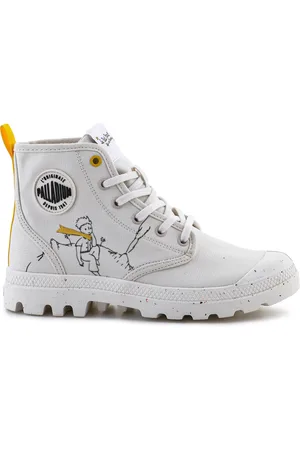 Palladium Zapatillas altas Pampa-Petit Prince 74449-180-M Cream White para mujer