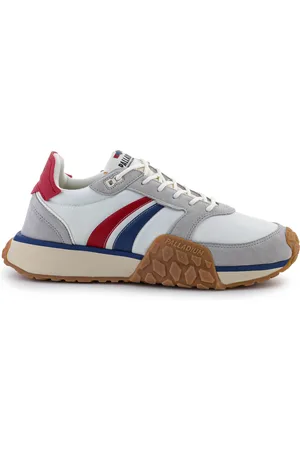 Palladium Zapatillas TROOP RUNNER FLAME 74487-160-M White/Chili/Blue para hombre