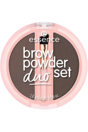 Essence Perfiladores cejas Brow Powder Duo Set - 03 Dark para mujer