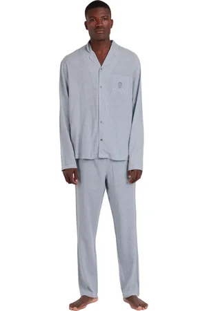 Admas Pijama Classic Spiga Pijama loungewear pantalón camisa manga larga para hombre