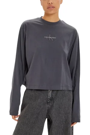 Calvin Klein Camiseta manga larga MONOLOGO LOOSE LS TE J20J224200 para mujer
