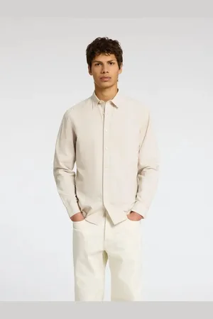 SELECTED Camisa manga larga 16078867 SLIM LINEN-PURE CASHMERE para hombre