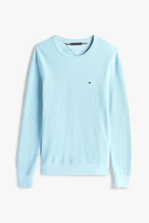 Tommy Hilfiger Jersey MW0MW36347 STRUCTURE CREW-DVW BLUE FIZZ HTR para hombre