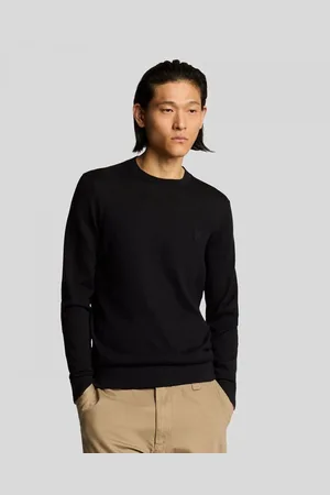 Lyle &amp; scott Jersey KN2235TON SUPERFINE-Z865 JET BLACK para hombre