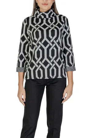 Street one Jersey EOS_scarf collar jacquard shir 321984 para mujer