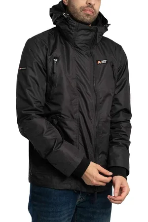 Superdry Chaqueta deporte Chaqueta cortavientos de montaña con capucha para hombre
